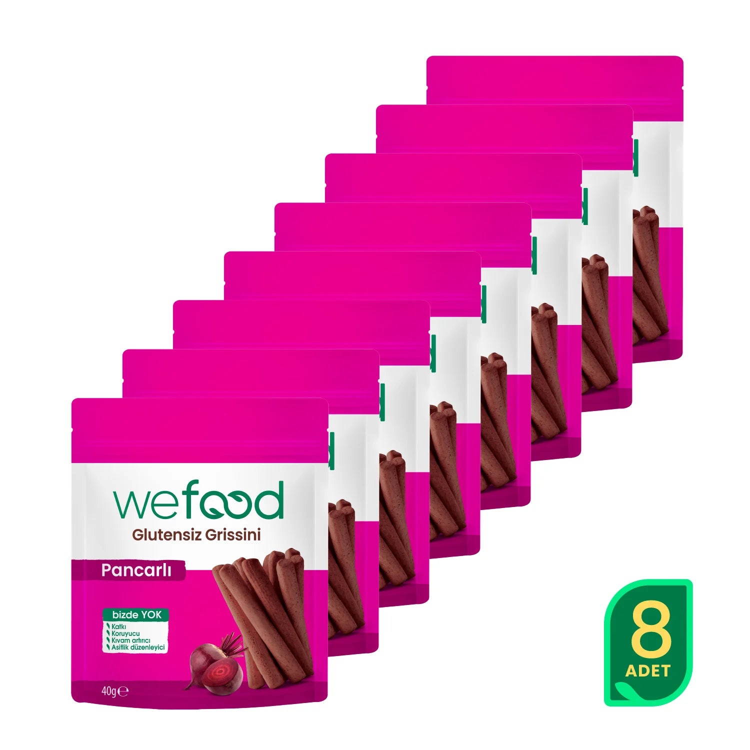 Wefood Glutensiz Grissini Pancarlı 8'li